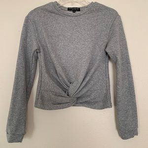 Crew Neck Cropped Sweater